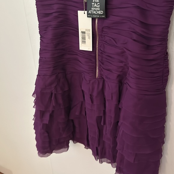 Rebecca Taylor eggplant ruffle dress - Picture 5 of 7
